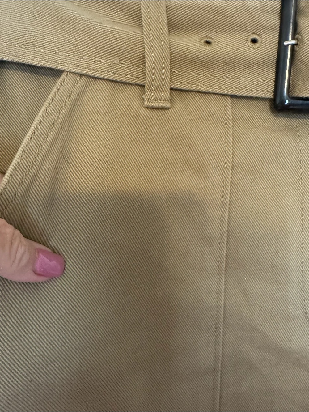 BANANA REPUBLIC Utility Mini Skirt with Belt SIZE: 6 #P - Picture 3 of 7